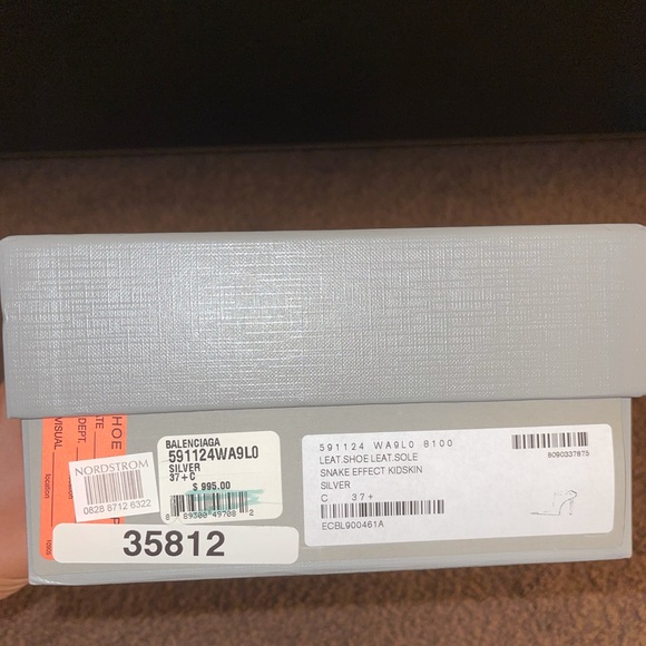 Balenciaga Silver Snake Print Mules 🐍 - Picture 2 of 2